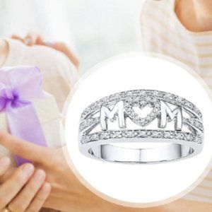 MOM Letter Jewellery Ring
